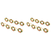 Set van 16 Servetring Krans Servetringhouder voor Kerstmis, Thanksgiving, Bruiloft, Feestdagen Tafeldecoratie