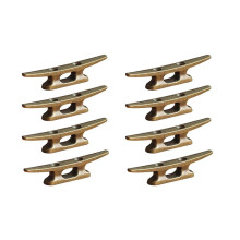 Boat Dock Cleat 4 Inch for Mooring Boat Bronze Host Cast Iron Suitable for Nautical Beach Lake Maritime Decor,8Pcs