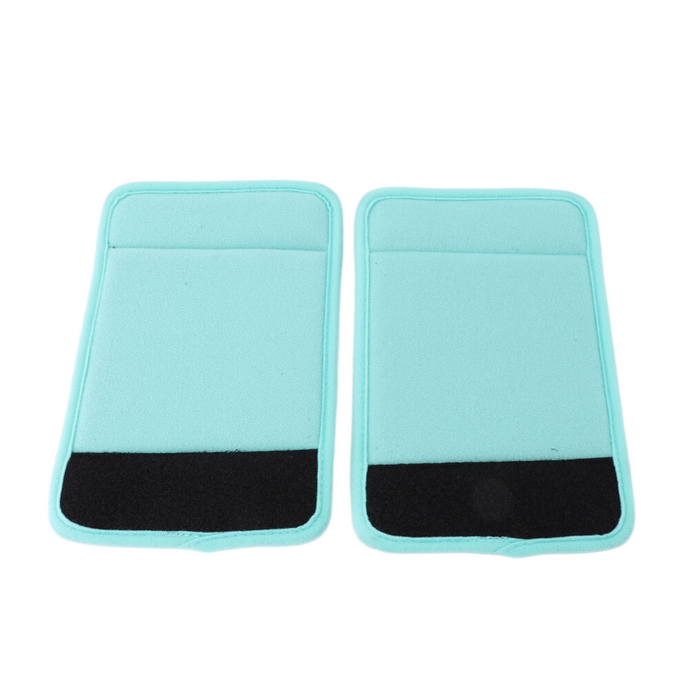 2pcs Walker Handle Pads Cushion 14.5x23cm Anti Slip Teal Wheelchair Accessory
