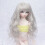 Long Curly Doll Wig Silver Gray 7.3-8.3in Head Replacement 16