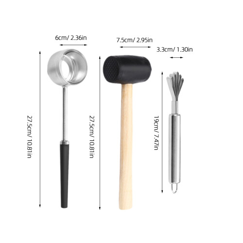 1Set Ergonomisches Kokosnussöffner Aus Und 1