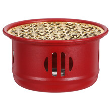 Red Stainless Steel Tea Light Candle Warmer Base for Glass Teapots