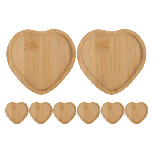 8Stk Bambus Untersetzer Set DIY Bastelbasis Für Getränke &