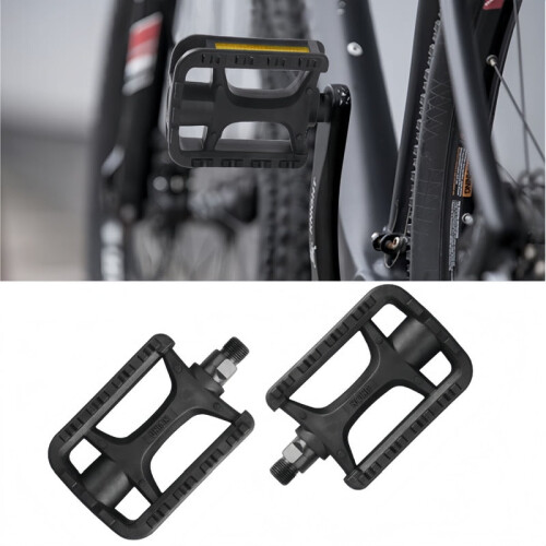 Pedais para Bicicleta de Montanha com Plataforma Antiderrapante de 9/16 Polegadas de Largura
