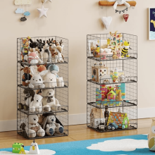 4-Pack Stackable Wire Baskets for Pantry, Snacks, Fruits, Veggies & Toys – Foldable Metal Storage Bins