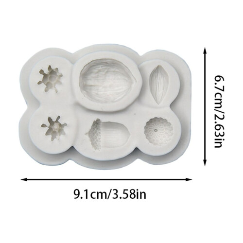 Silicone Baking Mold Set – Fruit & Leaf Shapes 1