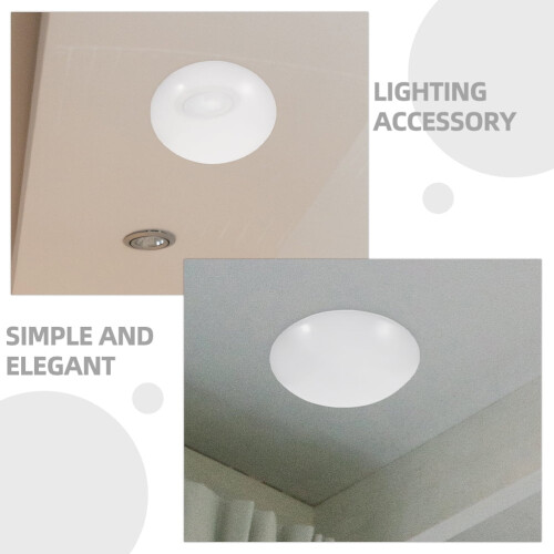 Cache-plafonnier rond en plastique blanc, accessoire de fixation pour la maison 1