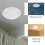 Cache-plafonnier rond en plastique blanc, accessoire de fixation pour la maison 4