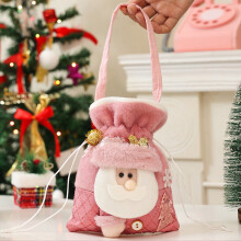 Sacs cadeaux de Noël à cordon – Réutilisables pour les fêtes de fin d'année, pochettes festives pour bonbons et pommes, compatibles avec les
