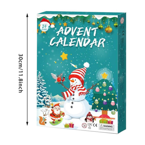 24ήμερο Χριστουγεννιάτικο Ημερολόγιο Advent 2026 με χαριτωμένα χριστουγεννιάτικα 2