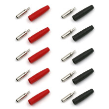 Connecteur jack femelle isolé en laiton 4 mm, type à souder, pour connecteur de câble à fiche banane mâle.