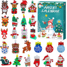 Calendrier de l'Avent 2026 de 24 jours avec de jolis charms de Noël, des cadeaux surprises pour les enfants et des moments de plaisir en famille
