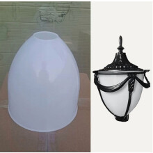 Abat-jour de rechange en acrylique blanc pour lampadaires de jardin extérieurs