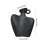 Vása Gloinithe Plaisteach Nua-Aimseartha 20cm – Dubh 3