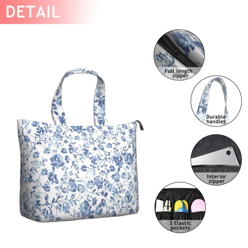 Τσάντα ταξιδιού Pioneer Flower Floral Print για γυναίκες – Μεγάλη τσάντα ταξιδιού 1