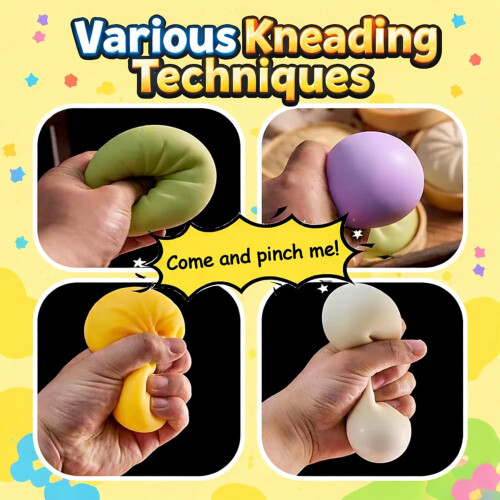 Kæmpe Glitter Dumpling Kæmpe Dumpling Squishy Mega Rainbow Dumplings Sød Angst Lindrende Fidget Legetøj Blød Squeeze Dekompression Dej til 1