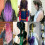Purple Braiding Hair Extensions – 42 Inch Pre-Stretched, 5