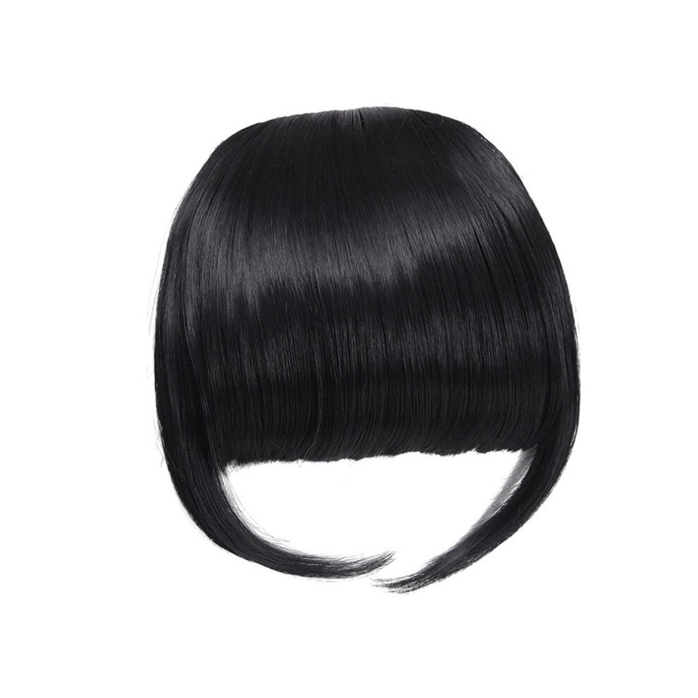Unisex Clip In Bangs Fringe With Temples Hairpieces For Women Bangs In Synthetic Hair Extensions