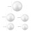 40-Pcs Craft Polystyrene Balls for Cake Decorations White Round 1.6-3.9in 2