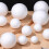 40-Pcs Craft Polystyrene Balls for Cake Decorations White Round 1.6-3.9in 6