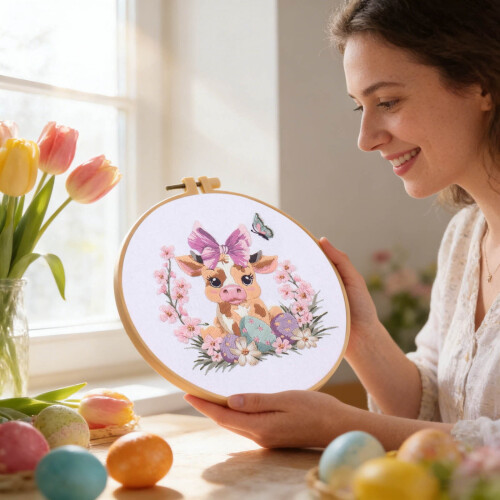 Osterstickset für Anfänger – Hase & Ei 1