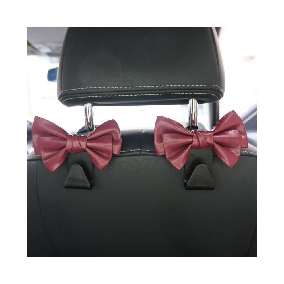 Bowknot Design Car Seat Back Hook (1 Pair), Multifunctional Seat Back Hook, Car Interior Accessories For Car Stowing & Tidying, Car Seat Organizer 9152228430242