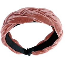 Elegante vintage haarband met pluche gevlochten design, brede vintage hoofdband, haardecoratie, comfortabel haaraccessoire voor vrouwen