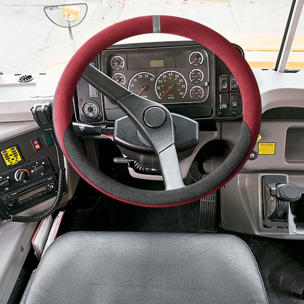 Steering Wheel Cover With Non-Slip Grip, Breathable Sweatproof Car Accessory For Enhanced Driving Comfort And Vehicle Protection 9152228430396
