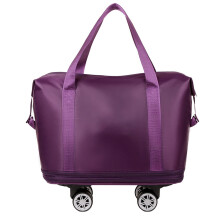 Expandable Luggage Bag with 360 Wheels, Extra Large Capacity Wet/Dry Separation, Ideal for Business Trips Gym and Travel D