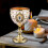 Embossed Water Goblet Drinking Cup Collection Reusable Tableware Metal Cup Mini Gold White 4
