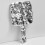 Hand Held Mirrors Elegant Handheld Beauty Mini Travel Silver 8