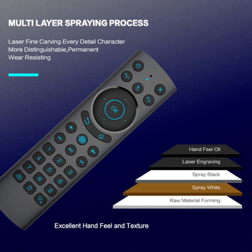Télécommande sans fil professionnelle G20BTS compatible avec les boîtiers TV Android 2