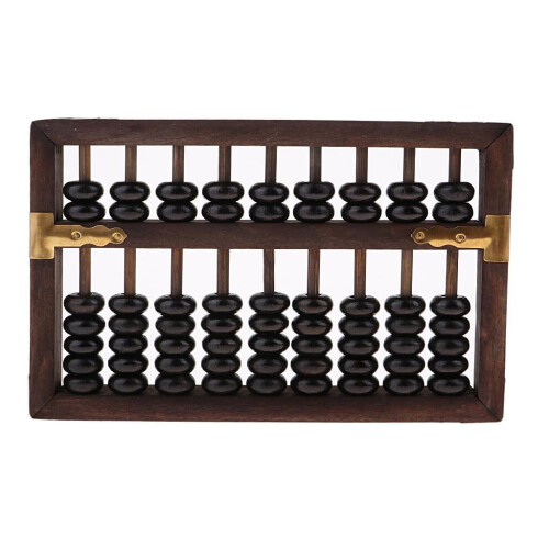 Κινεζικό πλαίσιο μέτρησης Soroban Abacus από ξύλο, βοήθημα υπολογισμού στα μαθηματικά 1