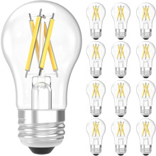 Sunco 12-pakkaus A15 Edison-polttimoa, himmennettävä, 800 lm, 7 W (60 W), 4000 K, E26, märkäluokituksen omaava, UL-hyväksytty