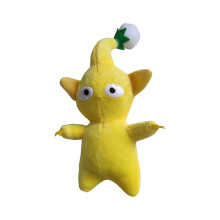 Gul Pikmin plyschleksak – Söt gosedjursdocka för spelfans, kompatibel med Pikmin-serien
