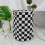 Plaid canvas storage basket16.64gal open top 2