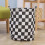 Plaid canvas storage basket16.64gal open top 4