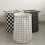 Plaid canvas storage basket16.64gal open top 5