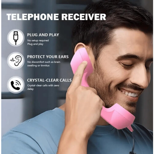 Ρετρό Ακουστικό Bluetooth – Τηλέφωνο Vintage90s, Προσαρμογέας Σταθερής Τηλεφωνίας, Δέκτης 1