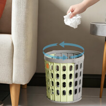 PET Transparent Assembled Trash Can Large Capacity Minimalist For Office