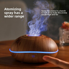 Humidifier, aromatherapy machine, with colorful gradient atmosphere lights, anti-dry burning function.