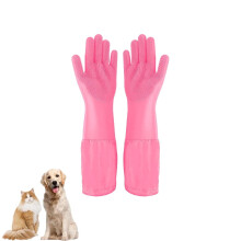 Pet Grooming Gloves: Heat-Resistant Silicone Gloves with High-Density Teeth for Enhanced Massaging and Bathing of Dogs and Cats