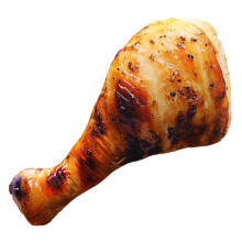 Cojín de juguete con forma de pata de pollo a la parrilla en 3D