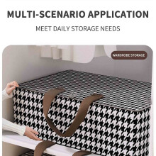 Large 30L Foldable Fabric Clothing Storage Box, Portable Wardrobe Organizer for Home & Seasonal Clothes, Compatible with Standard Closets