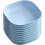 Set of 10 Square Stackable Dinner Plates Premium Durable and Tableware for Home Kitchen Use 2