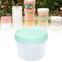Stapelbare voedselbewaarcontainers van 193 ml met draaideksels