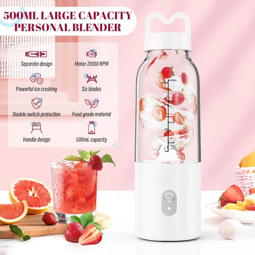 Φορητό Προσωπικό Μπλέντερ 17oz, 175W, για Smoothies & Ανάμειξη Πάγου – Συμπαγές & Ευέλικτο 2