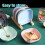 Set of 10 Square Stackable Dinner Plates Premium Durable and Tableware for Home Kitchen Use 6