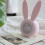 Children's Bedside Clock Rabbit Shaped Pink ABS 1Set With Timer Function 1