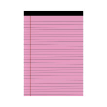 Blocs-notes A5 déchirables, grands carreaux, perforés, multicolores, 30 feuilles, dos blanc résistant – Conviennent pour l'université, la